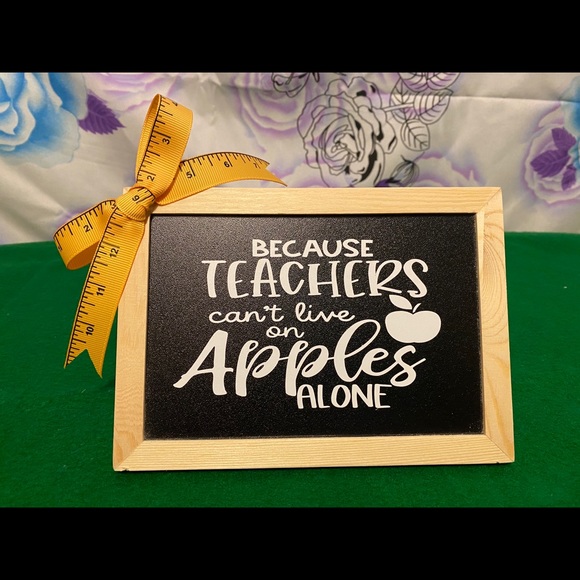 Personalized Teacher Chalkboard|Made to order|Pm me if you have any questions - Picture 6 of 9